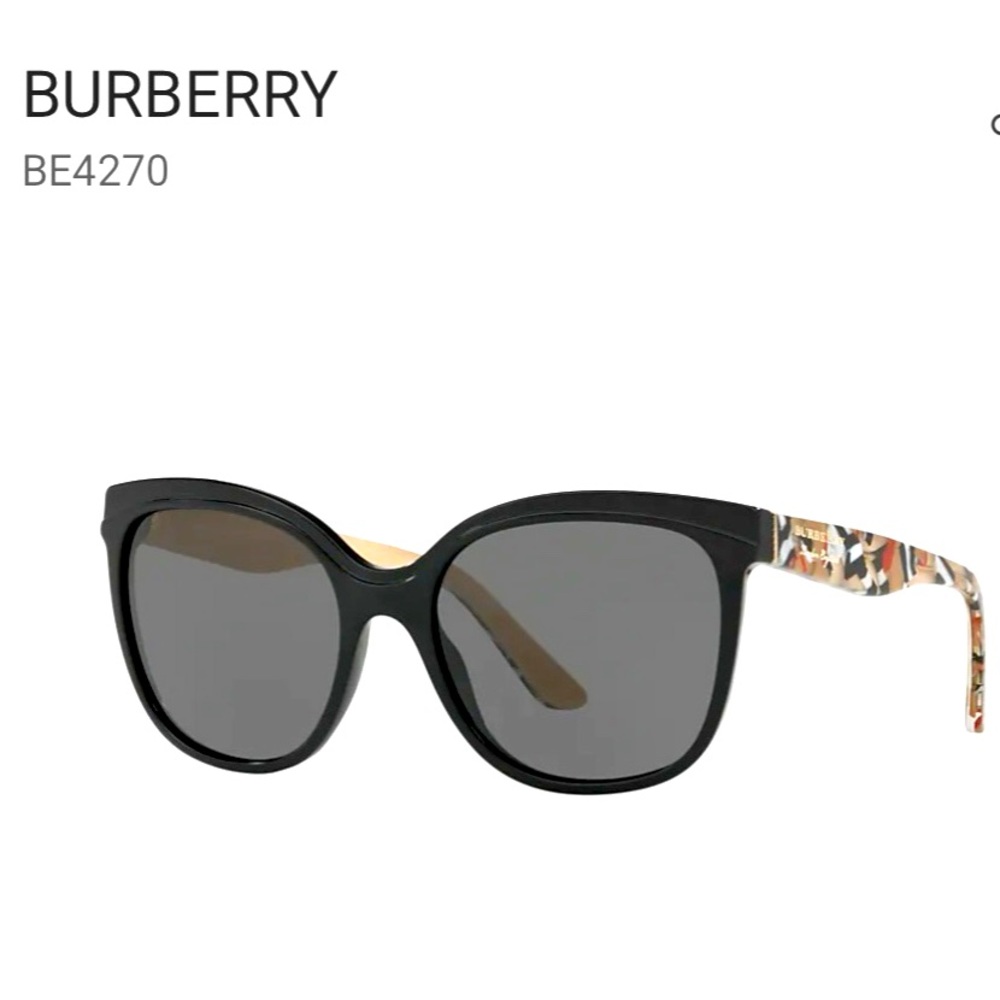 BURBERRY BE4270 372887 Black Grey 55 mm